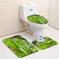 thumbnail image 1 of PUDMAD Park Sun 3 Piece Bathroom Rugs Set Bath Rug Contour Mat and Toilet Lid Cover, 1 of 2