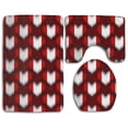thumbnail image 1 of PUDMAD Peru Love 3 Piece Bathroom Rugs Set Bath Rug Contour Mat and Toilet Lid Cover, 1 of 2