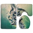 thumbnail image 1 of PUDMAD Pigeons Rising Into Sky 3 Piece Bathroom Rugs Set Bath Rug Contour Mat and Toilet Lid Cover, 1 of 2