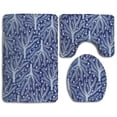 thumbnail image 1 of PUDMAD Pine Seedlings 3 Piece Bathroom Rugs Set Bath Rug Contour Mat and Toilet Lid Cover, 1 of 2