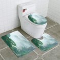 thumbnail image 1 of PUDMAD Pine Trees in Cloud on Mount Huangshan 3 Piece Bathroom Rugs Set Bath Rug Contour Mat and Toilet Lid Cover, 1 of 2