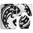 thumbnail image 1 of PUDMAD Pisces 3 Piece Bathroom Rugs Set Bath Rug Contour Mat and Toilet Lid Cover, 1 of 2