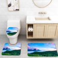 thumbnail image 1 of PUDMAD Pitons 3 Piece Bathroom Rugs Set Bath Rug Contour Mat and Toilet Lid Cover, 1 of 2