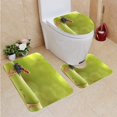 thumbnail image 1 of PUDMAD Poison Arrow Frog 3 Piece Bathroom Rugs Set Bath Rug Contour Mat and Toilet Lid Cover, 1 of 2