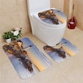 thumbnail image 1 of PUDMAD Portland house Maine USA at Sunrise 3 Piece Bathroom Rugs Set Bath Rug Contour Mat and Toilet Lid Cover, 1 of 2