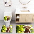 thumbnail image 1 of PUDMAD Portrait Brown Cute Labrador Retriever Puppy Sunset Bokeh Abstract 3 Piece Bathroom Rugs Set Bath Rug Contour Mat and Toilet Lid Cover, 1 of 2