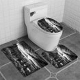 thumbnail image 1 of PUDMAD Pre Dawn at Snake River Overlook 3 Piece Bathroom Rugs Set Bath Rug Contour Mat and Toilet Lid Cover, 1 of 2