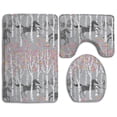 thumbnail image 1 of PUDMAD Pretty Little Horses 3 Piece Bathroom Rugs Set Bath Rug Contour Mat and Toilet Lid Cover, 1 of 2