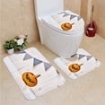 thumbnail image 1 of PUDMAD Pumpkin 3 Piece Bathroom Rugs Set Bath Rug Contour Mat and Toilet Lid Cover, 1 of 2