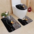 thumbnail image 1 of PUDMAD Pumpkin ice Cream 3 Piece Bathroom Rugs Set Bath Rug Contour Mat and Toilet Lid Cover, 1 of 2