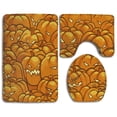 thumbnail image 1 of PUDMAD Pumpkins Halloween 3 Piece Bathroom Rugs Set Bath Rug Contour Mat and Toilet Lid Cover, 1 of 2