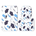 thumbnail image 1 of PUDMAD Rabbit Flower Feather Blue Branch Plant Easter 3 Piece Bathroom Rugs Set Bath Rug Contour Mat and Toilet Lid Cover, 1 of 2