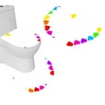 thumbnail image 1 of PUDMAD Rainbow Heart Clipart Valentine's Day 3 Piece Bathroom Rugs Set Bath Rug Contour Mat and Toilet Lid Cover, 1 of 2