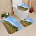 thumbnail image 1 of PUDMAD Rainbows in Amazon 3 Piece Bathroom Rugs Set Bath Rug Contour Mat and Toilet Lid Cover, 1 of 2