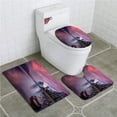 thumbnail image 1 of PUDMAD Red Dawn Over Bassenthwaite Lake 3 Piece Bathroom Rugs Set Bath Rug Contour Mat and Toilet Lid Cover, 1 of 2
