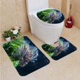 thumbnail image 1 of PUDMAD Red Lionfish 3 Piece Bathroom Rugs Set Bath Rug Contour Mat and Toilet Lid Cover, 1 of 2