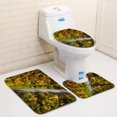 thumbnail image 1 of PUDMAD Road Through Autumnal Forest 3 Piece Bathroom Rugs Set Bath Rug Contour Mat and Toilet Lid Cover, 1 of 2