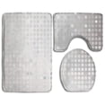 thumbnail image 1 of PUDMAD Rottweilers and Thistles 3 Piece Bathroom Rugs Set Bath Rug Contour Mat and Toilet Lid Cover, 1 of 2