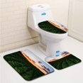 thumbnail image 1 of PUDMAD Rows at Sunset 3 Piece Bathroom Rugs Set Bath Rug Contour Mat and Toilet Lid Cover, 1 of 2