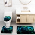 thumbnail image 1 of PUDMAD Scuba Diver in Underwater Caves 3 Piece Bathroom Rugs Set Bath Rug Contour Mat and Toilet Lid Cover, 1 of 2
