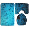 thumbnail image 1 of PUDMAD Sea Turtle 3 Piece Bathroom Rugs Set Bath Rug Contour Mat and Toilet Lid Cover, 1 of 2