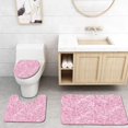 thumbnail image 1 of PUDMAD Seamless Summer ice Cream 3 Piece Bathroom Rugs Set Bath Rug Contour Mat and Toilet Lid Cover, 1 of 2