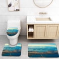 thumbnail image 1 of PUDMAD Seattle from air 3 Piece Bathroom Rugs Set Bath Rug Contour Mat and Toilet Lid Cover, 1 of 2