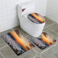 thumbnail image 1 of PUDMAD Seoraksan Mountains is Covered by Morning Fog and Sunrise 3 Piece Bathroom Rugs Set Bath Rug Contour Mat and Toilet Lid Cover, 1 of 2