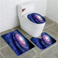 thumbnail image 1 of PUDMAD Spiral Galaxy Milky Way 3 Piece Bathroom Rugs Set Bath Rug Contour Mat and Toilet Lid Cover, 1 of 2