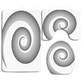 thumbnail image 1 of PUDMAD Spires Spiral Dimensional Curve Turns Around an Axis Rotary Moving Parallel to Ring Center 3 Piece Bathroom Rugs Set Bath Rug Contour Mat and Toilet Lid Cover, 1 of 2
