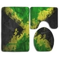 thumbnail image 1 of PUDMAD Splashing Jamaica Flag 3 Piece Bathroom Rugs Set Bath Rug Contour Mat and Toilet Lid Cover, 1 of 2