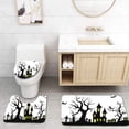 thumbnail image 1 of PUDMAD Spooky Halloween 3 Piece Bathroom Rugs Set Bath Rug Contour Mat and Toilet Lid Cover, 1 of 2