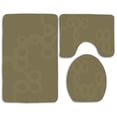 thumbnail image 1 of PUDMAD Squiggles 3 Piece Bathroom Rugs Set Bath Rug Contour Mat and Toilet Lid Cover, 1 of 2