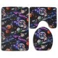 thumbnail image 1 of PUDMAD Star 3 Piece Bathroom Rugs Set Bath Rug Contour Mat and Toilet Lid Cover, 1 of 2