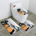 thumbnail image 1 of PUDMAD Step into Heaven 3 Piece Bathroom Rugs Set Bath Rug Contour Mat and Toilet Lid Cover, 1 of 2