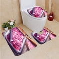thumbnail image 1 of PUDMAD Strawberry Ice Cream 3 Piece Bathroom Rugs Set Bath Rug Contour Mat and Toilet Lid Cover, 1 of 2