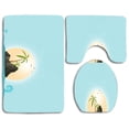 thumbnail image 1 of PUDMAD Summer 3 Piece Bathroom Rugs Set Bath Rug Contour Mat and Toilet Lid Cover, 1 of 2