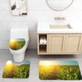 thumbnail image 1 of PUDMAD Summer Day Highlights Agricultural Field which is Growing in Neat Rows high Green Sweet 3 Piece Bathroom Rugs Set Bath Rug Contour Mat and Toilet Lid Cover, 1 of 2