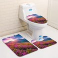 thumbnail image 1 of PUDMAD Summer Morning Scene Carpathian Mountains 3 Piece Bathroom Rugs Set Bath Rug Contour Mat and Toilet Lid Cover, 1 of 2