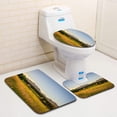 thumbnail image 1 of PUDMAD Summer Sunset an Old barn in Rural Montana 3 Piece Bathroom Rugs Set Bath Rug Contour Mat and Toilet Lid Cover, 1 of 2