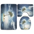 thumbnail image 1 of PUDMAD Summer by Artem Basok 3 Piece Bathroom Rugs Set Bath Rug Contour Mat and Toilet Lid Cover, 1 of 2