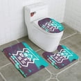 thumbnail image 1 of PUDMAD Summer time Party Poster Template 3 Piece Bathroom Rugs Set Bath Rug Contour Mat and Toilet Lid Cover, 1 of 2