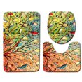 thumbnail image 1 of PUDMAD Sunflower 3 Piece Bathroom Rugs Set Bath Rug Contour Mat and Toilet Lid Cover, 1 of 2