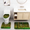thumbnail image 1 of PUDMAD Sunlit Spruce Forest 3 Piece Bathroom Rugs Set Bath Rug Contour Mat and Toilet Lid Cover, 1 of 2