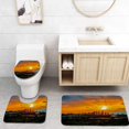 thumbnail image 1 of PUDMAD Sunrise Over Austin Texas USA Skyline Keep Best City TX 3 Piece Bathroom Rugs Set Bath Rug Contour Mat and Toilet Lid Cover, 1 of 2