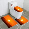 thumbnail image 1 of PUDMAD Sunrise Over sea 3 Piece Bathroom Rugs Set Bath Rug Contour Mat and Toilet Lid Cover, 1 of 2