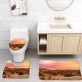 thumbnail image 1 of PUDMAD Sunrise at Joshua Tree National Park 3 Piece Bathroom Rugs Set Bath Rug Contour Mat and Toilet Lid Cover, 1 of 2