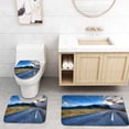 thumbnail image 1 of PUDMAD Sunrise on Mount Lomagnupur 3 Piece Bathroom Rugs Set Bath Rug Contour Mat and Toilet Lid Cover, 1 of 2