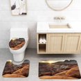 thumbnail image 1 of PUDMAD Sunset Landscape at Paria Rimrocks Utah USA 3 Piece Bathroom Rugs Set Bath Rug Contour Mat and Toilet Lid Cover, 1 of 2