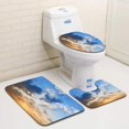 thumbnail image 1 of PUDMAD Sunset Sunrise Cloudscapes 3 Piece Bathroom Rugs Set Bath Rug Contour Mat and Toilet Lid Cover, 1 of 2
